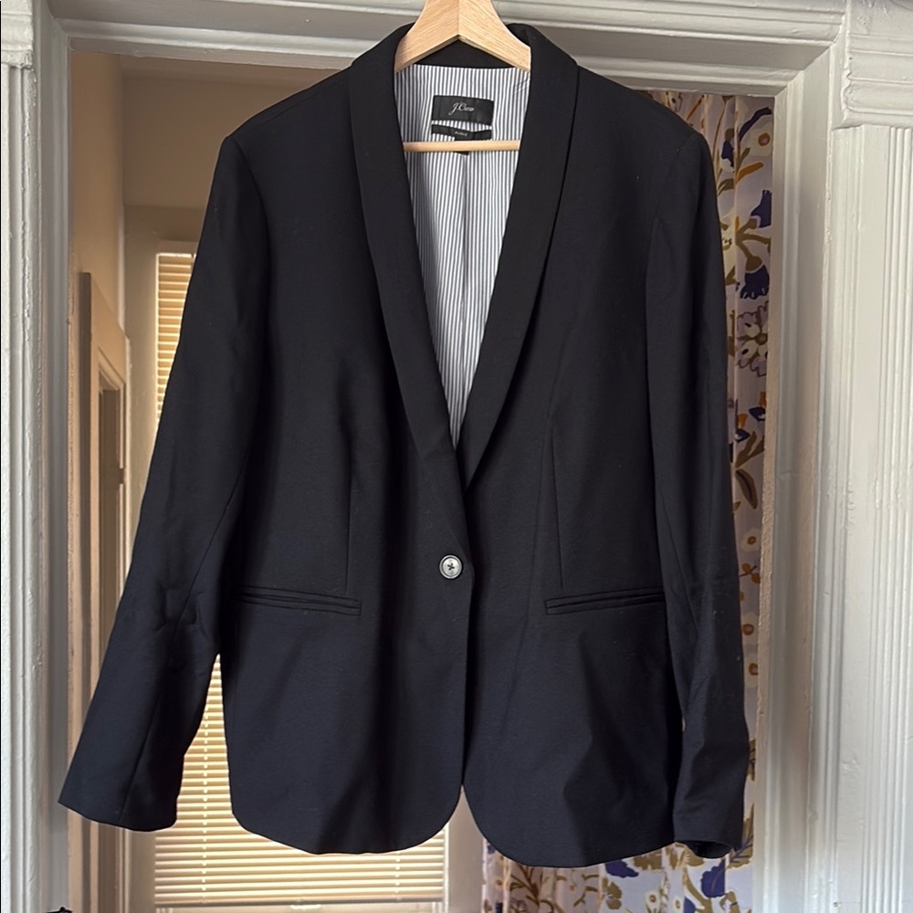 Black J Crew Parke Blazer Wool